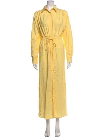 Pre-owned Matteau Long Dress In Yellow