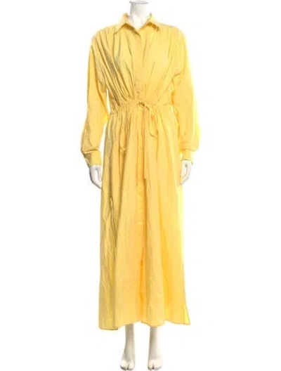 Pre-owned Matteau Long Dress In Yellow