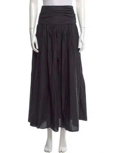 Pre-owned Matteau Long Skirt In Black