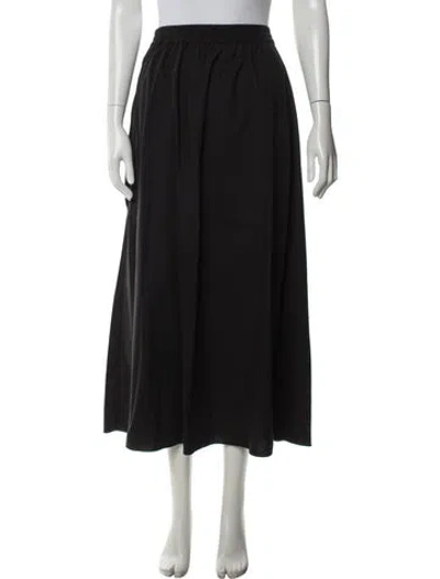 Pre-owned Matteau Long Skirt In Black