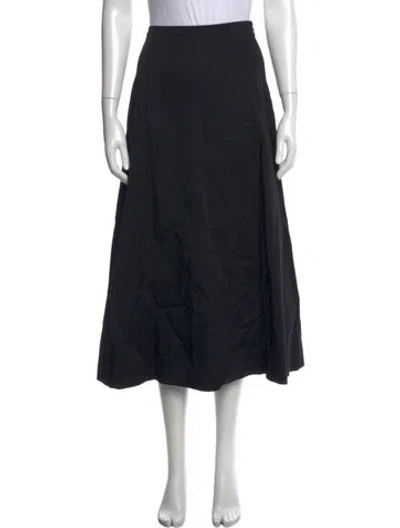 Pre-owned Matteau Long Skirt In Black