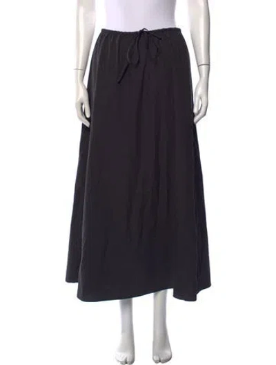 Pre-owned Matteau Long Skirt In Black
