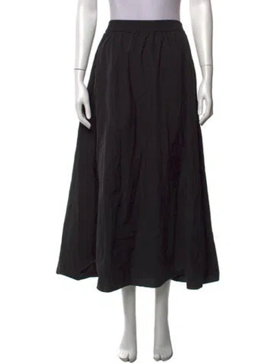 Pre-owned Matteau Long Skirt In Black