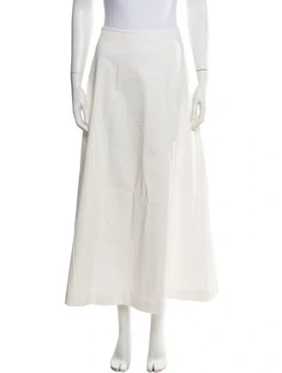 Pre-owned Matteau Long Skirt In White