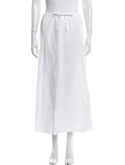 Pre-owned Matteau Long Skirt In White