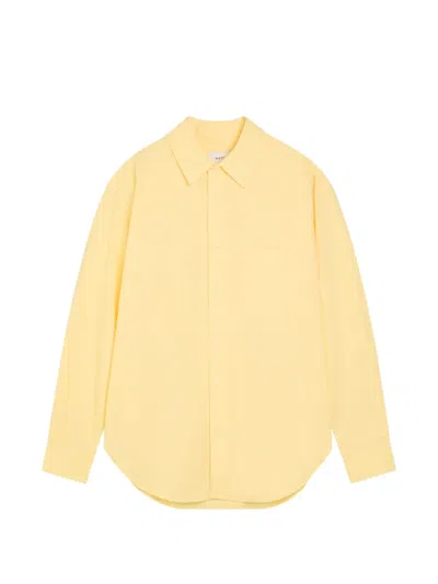 Matteau Long-sleeve Button-down Shirt In Yellow