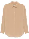 Matteau Silk Shirt In Brown
