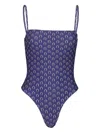 Matteau Malliot Square-neck Swimsuit In Blue