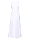 Matteau Midi Dress With Open Back Dresses White