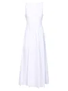 Matteau Midi Dress With Open Back Dresses White In White