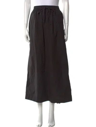 Pre-owned Matteau Midi Length Skirt In Black