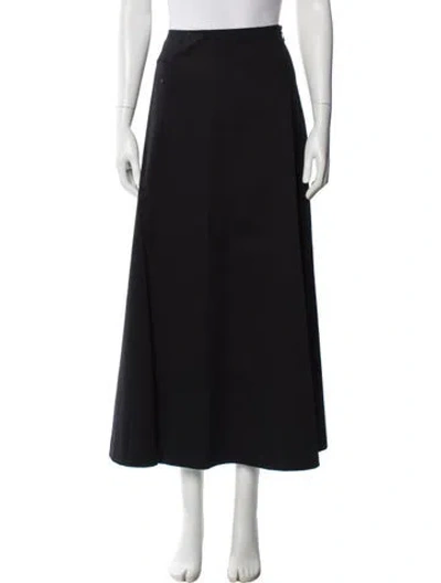 Pre-owned Matteau Midi Length Skirt In Black
