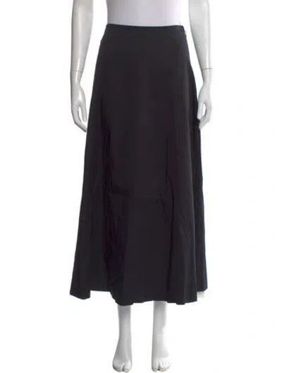 Pre-owned Matteau Midi Length Skirt In Black