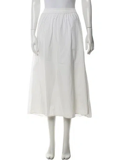 Pre-owned Matteau Midi Length Skirt In Neutrals