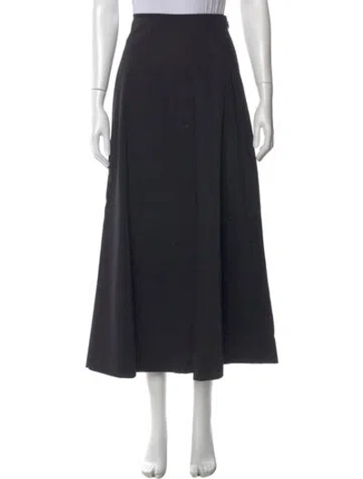 Pre-owned Matteau Midi Length Skirt W/ Tags In Black