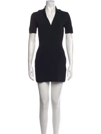 Pre-owned Matteau Mini Dress In Black