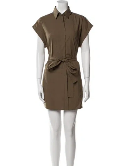 Pre-owned Matteau Mini Dress In Brown