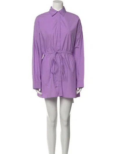 Pre-owned Matteau Mini Dress In Purple