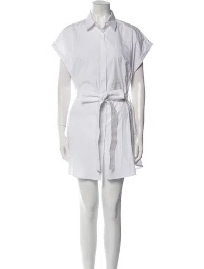 Pre-owned Matteau Mini Dress In White