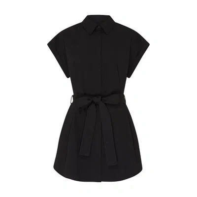 Matteau Mini Shirt Dress In Black