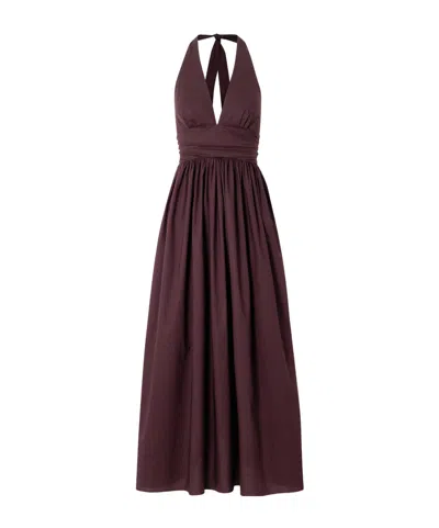 Matteau Minimalist Elegant Long Dress In Red