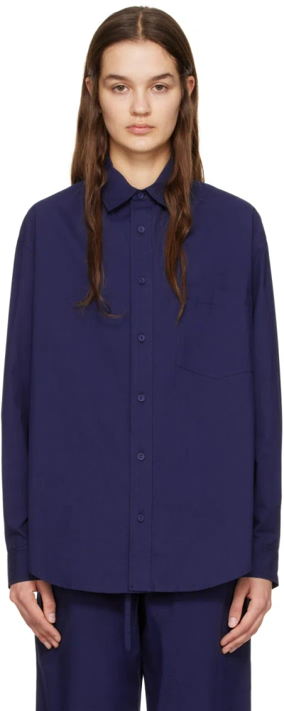 Matteau Navy Relaxed Shirt