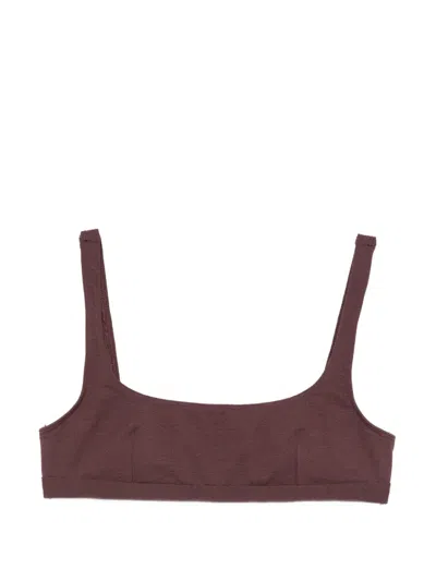 Matteau Nineties Bikini Top In Brown