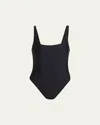 Matteau Black Nineties Maillot Swimsuit In Black