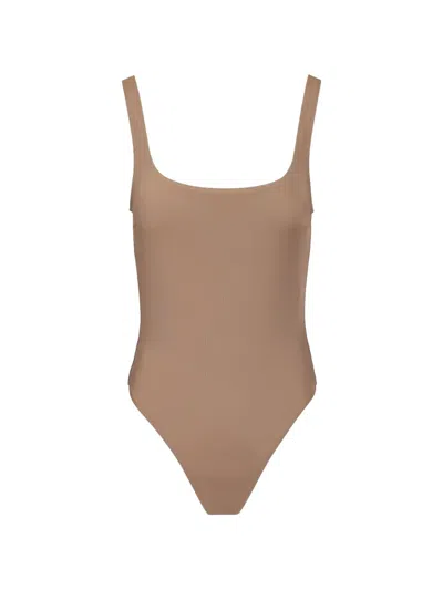 Matteau Nineties Swimsuit In Brown