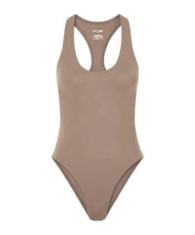 Matteau Maillot Racerback Swimsuit In Blue