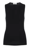 Matteau Organic Cotton Sleeveless Top In Black