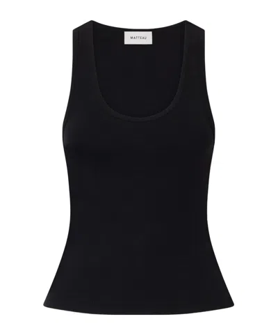 Matteau Organic Cotton-jersey Tank In Black