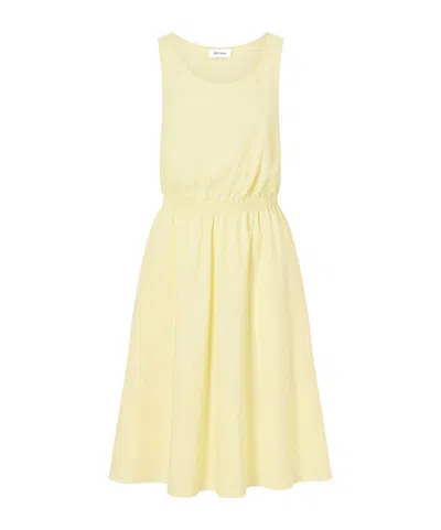 Matteau Organic Cotton-poplin Dress In Yellow