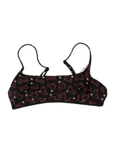 Pre-owned Matteau Paisley Print Top W/ Tags In Black