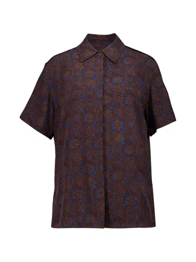 Matteau Paisley-print Shirt In Brown
