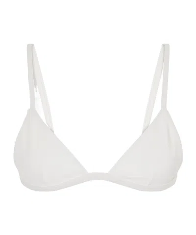 Matteau Petite Triangle Bikini Top In White
