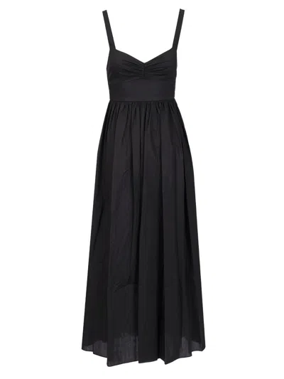 Matteau Poplin Midi Dress Dresses Black