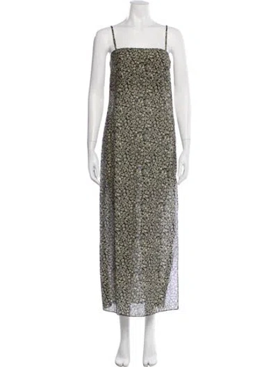 Pre-owned Matteau Printed Long Dress W/ Tags In Multi