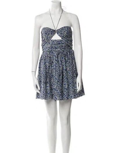 Pre-owned Matteau Printed Mini Dress In Multi