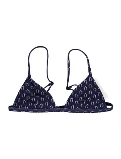 Pre-owned Matteau Printed Top W/ Tags In Blue