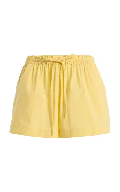 Matteau Relaxed Cotton Shorts In Yellow