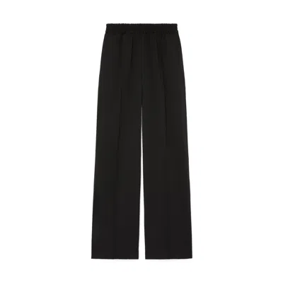 Matteau Relaxed Pin-stitch Trousers In Black