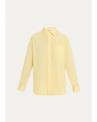 Matteau Relaxed Poplin Shirt In Limoncello
