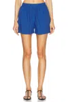 Matteau Organic Cotton-poplin Shorts In Blue