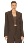 Matteau Relaxed Tailored Blazer In Coffee