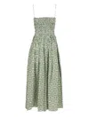 Matteau Shirred Cotton Midi Dress