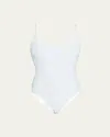Matteau Scoop Maillot In Chalk Crinkle
