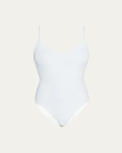Matteau Scoop Maillot In Chalk Crinkle