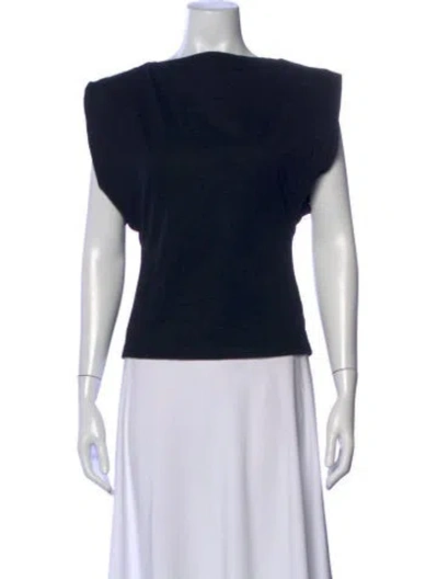 Pre-owned Matteau Scoop Neck Sleeveless Top In Blue