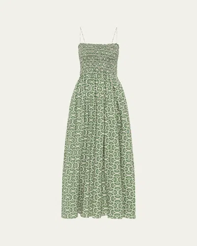 MATTEAU SHIRRED BODICE MAXI DRESS